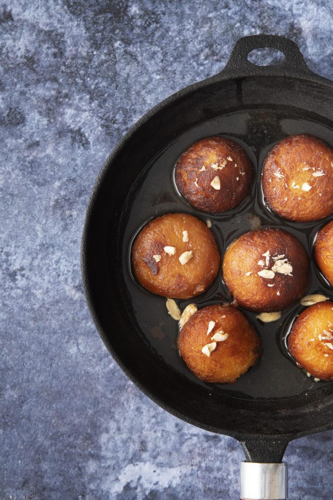 flat-lay-traditional-indian-dessert